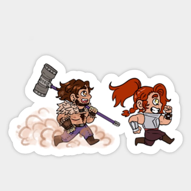 Run Bros Run! Sticker by DivineandConquer